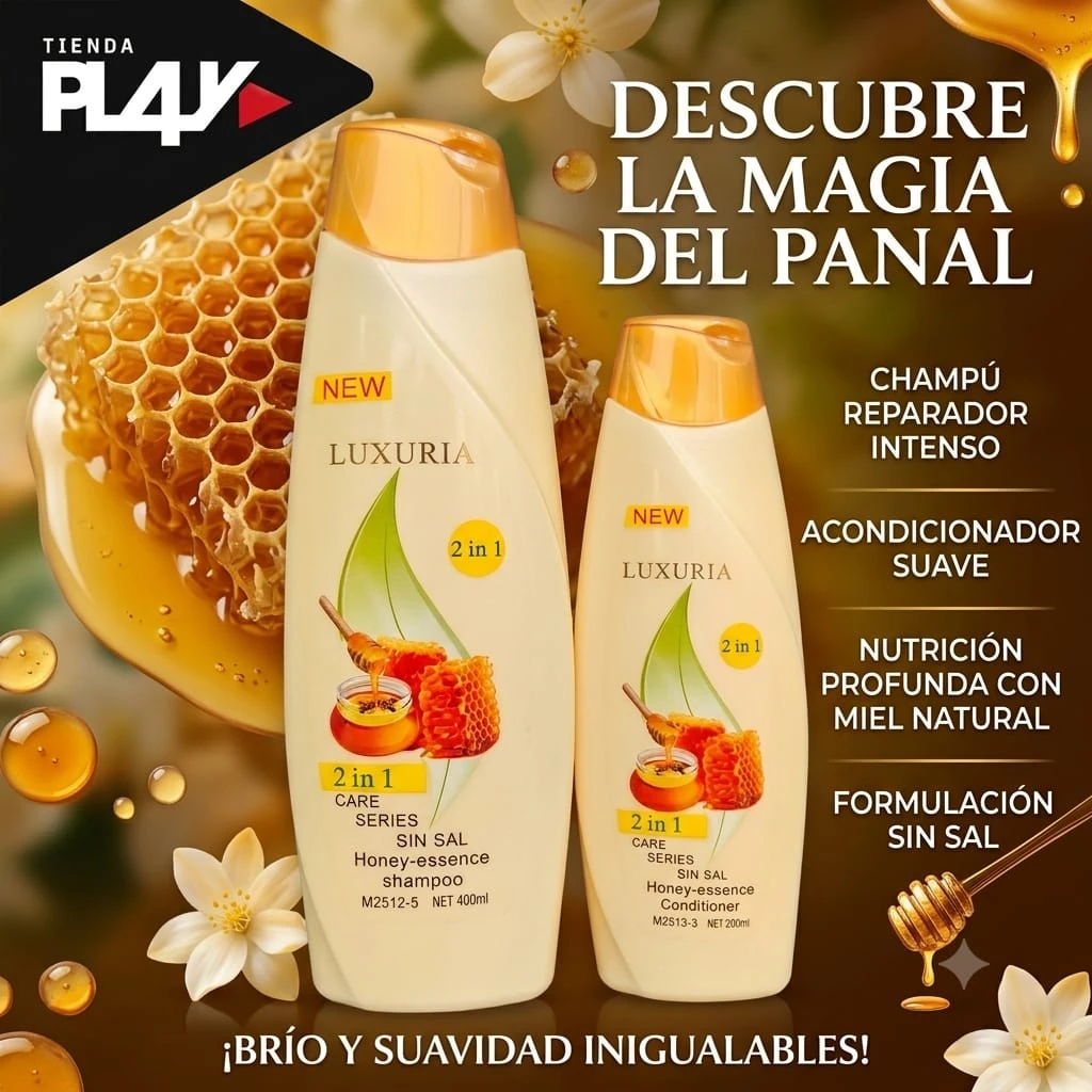 Shampoo y acondicionador Miel Sin Sal's foto | Play |  BizneCubano