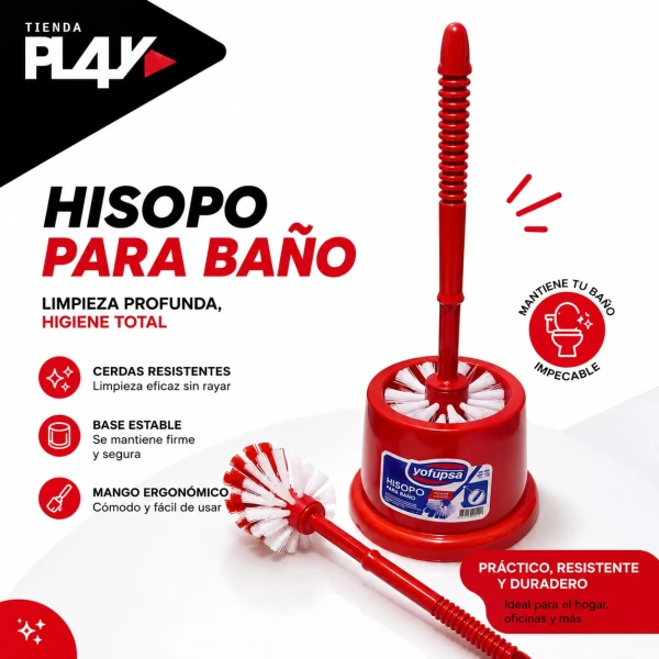 Hisopo para Baño Rojo's foto | Play |  BizneCubano