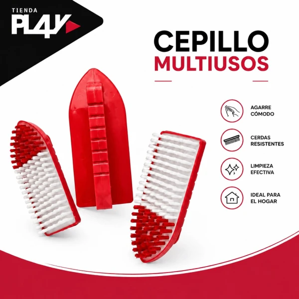 Cepillo Multiusos Rojo's foto | Play |  BizneCubano