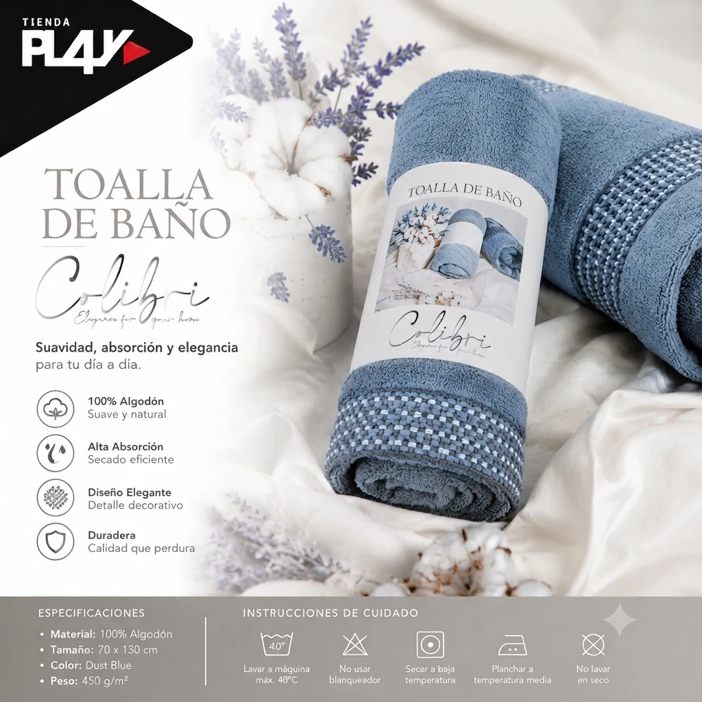 Toalla Color Azul's foto | Play |  BizneCubano