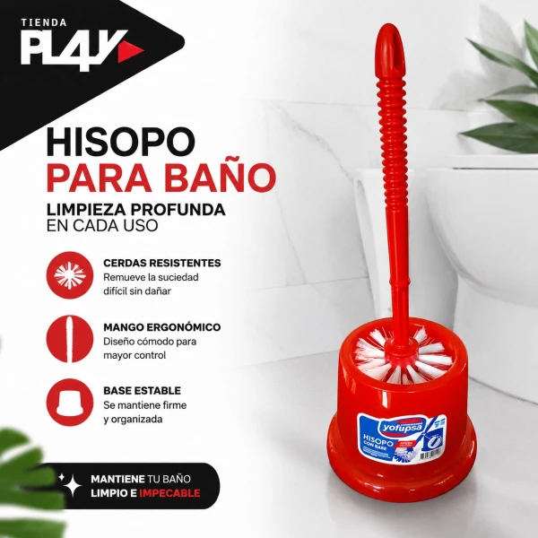 Hisopo para Baño Rojo's foto | Play |  BizneCubano